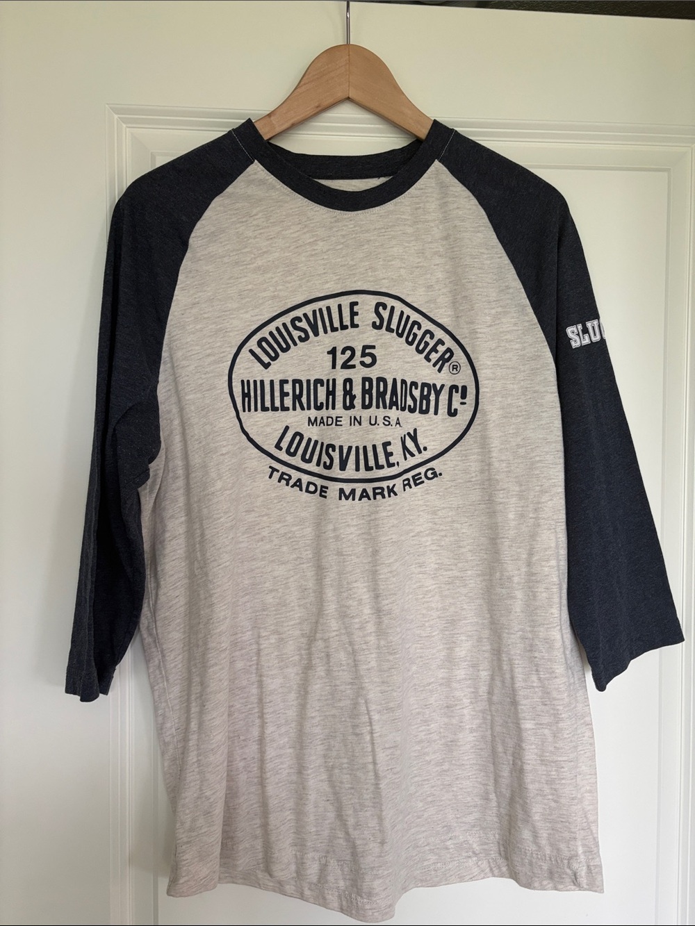 Men's Louisville SluggerLong Sleeve Shirt - Gray/Black